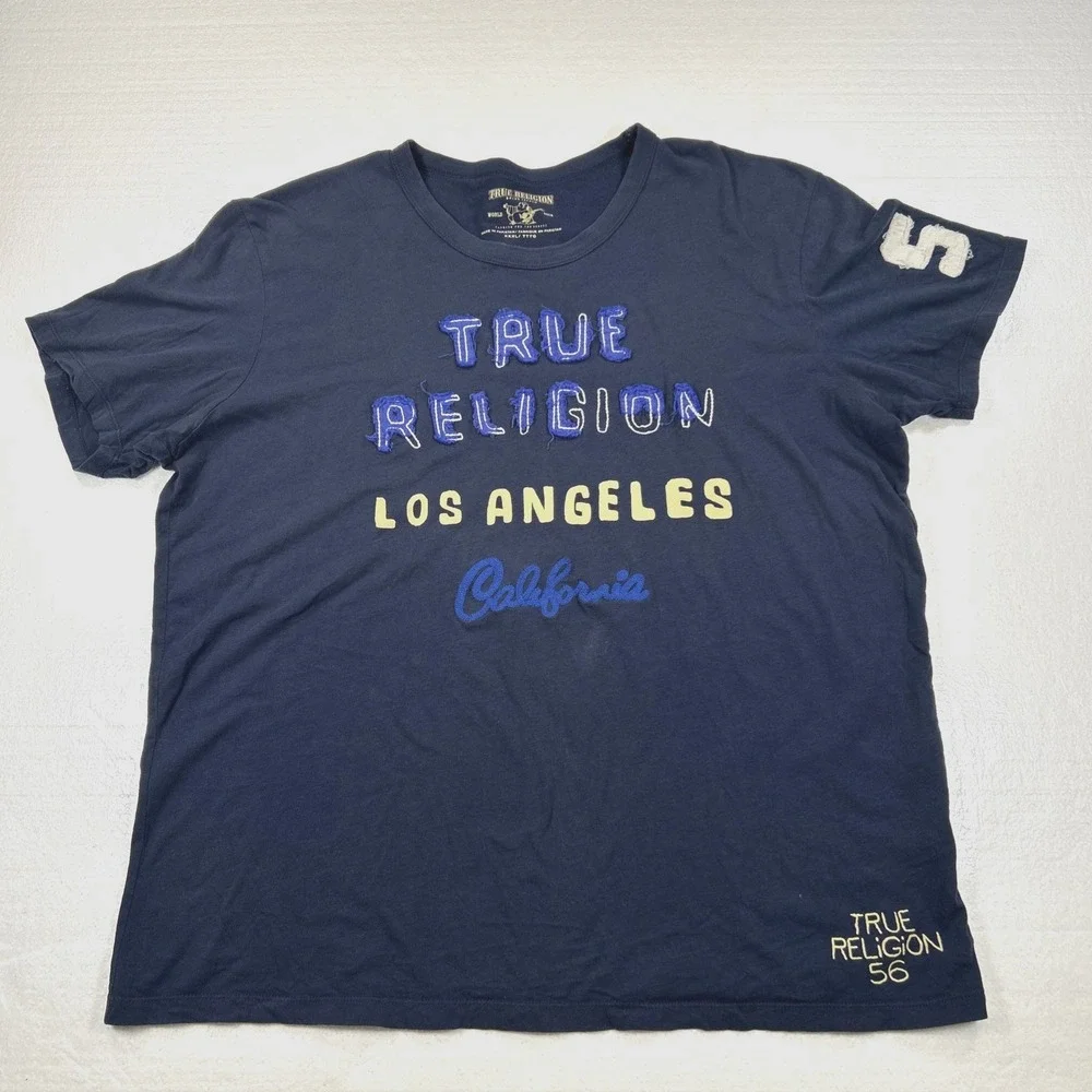 Vintage True Religion Graphic Shirt Men's 3XL Los Angeles California 56 3D Print